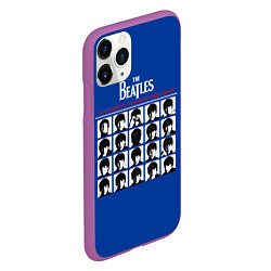 Чехол iPhone 11 Pro матовый The Beatles - A Hard Days Night, цвет: 3D-фиолетовый — фото 2