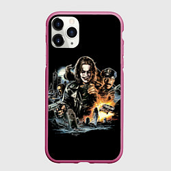 Чехол iPhone 11 Pro матовый Фильм Ворон, Постер The Crow, цвет: 3D-малиновый