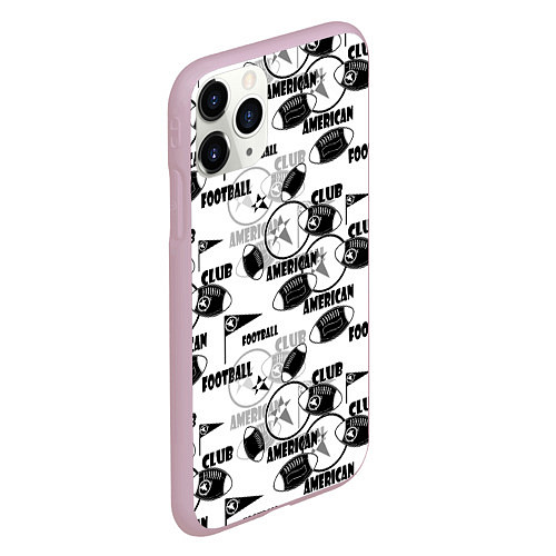 Чехол iPhone 11 Pro матовый American football club / 3D-Розовый – фото 2