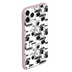 Чехол iPhone 11 Pro матовый American football club, цвет: 3D-розовый — фото 2
