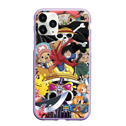 Чехол iPhone 11 Pro матовый One Pieceгерои