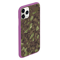 Чехол iPhone 11 Pro матовый Камуфляж Multicam, цвет: 3D-фиолетовый — фото 2