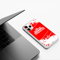 Чехол iPhone 11 Pro матовый Five Finger Death Punch - metal, цвет: 3D-белый — фото 2