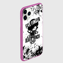 Чехол iPhone 11 Pro матовый Five Finger Death Punch - мелкие трещины, цвет: 3D-фиолетовый — фото 2