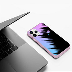 Чехол iPhone 11 Pro матовый Хвост феи - neon, цвет: 3D-розовый — фото 2