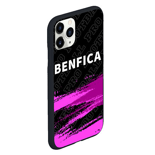 Чехол iPhone 11 Pro матовый Benfica Pro Football / 3D-Черный – фото 2