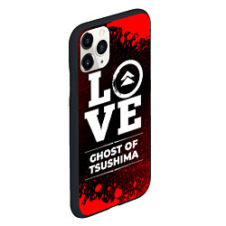 Чехол iPhone 11 Pro матовый Ghost of Tsushima Love Классика, цвет: 3D-черный — фото 2