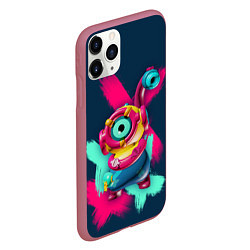 Чехол iPhone 11 Pro матовый Otis Brawl, цвет: 3D-малиновый — фото 2