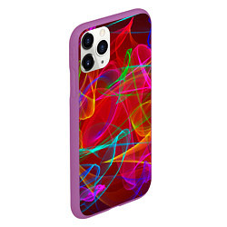 Чехол iPhone 11 Pro матовый Colored smoke, цвет: 3D-фиолетовый — фото 2