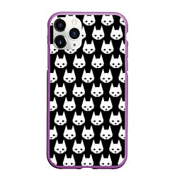 Чехол iPhone 11 Pro матовый Stray Pattern, цвет: 3D-фиолетовый