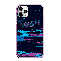 Чехол iPhone 11 Pro матовый 1964 год рождения - НЕОН, цвет: 3D-розовый