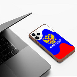 Чехол iPhone 11 Pro матовый Краснодар - ГЕРБ, цвет: 3D-коричневый — фото 2