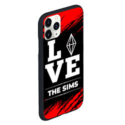 Чехол iPhone 11 Pro матовый The Sims Love Классика, цвет: 3D-черный — фото 2