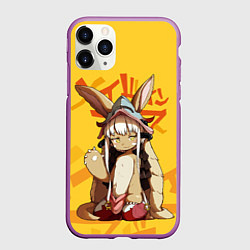 Чехол iPhone 11 Pro матовый Made in Abyss Наначи, цвет: 3D-фиолетовый