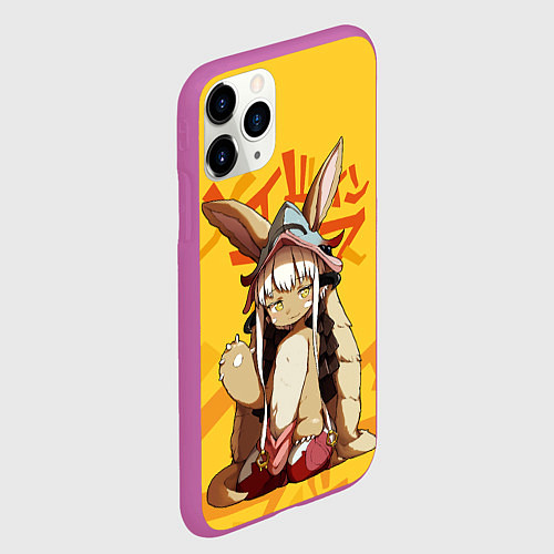 Чехол iPhone 11 Pro матовый Made in Abyss Наначи / 3D-Фиолетовый – фото 2