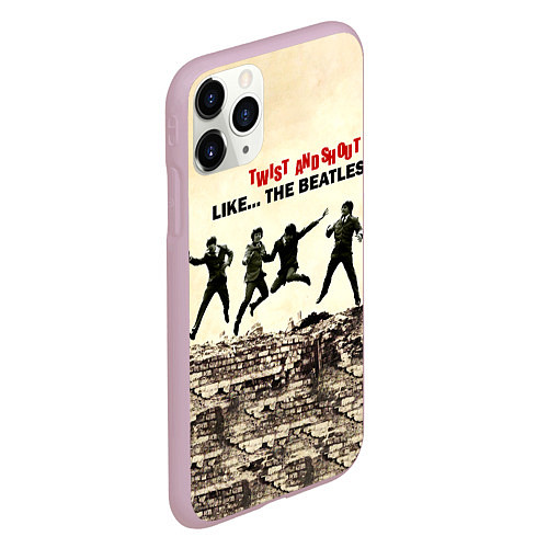 Чехол iPhone 11 Pro матовый Twist and Shout - The Beatles / 3D-Розовый – фото 2