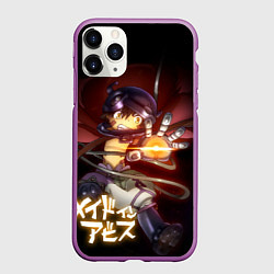 Чехол iPhone 11 Pro матовый Рег из аниме Made in Abyss, цвет: 3D-фиолетовый
