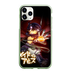 Чехол iPhone 11 Pro матовый Рег из аниме Made in Abyss, цвет: 3D-салатовый