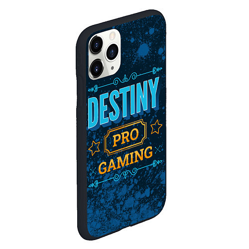 Чехол iPhone 11 Pro матовый Игра Destiny: PRO Gaming / 3D-Черный – фото 2