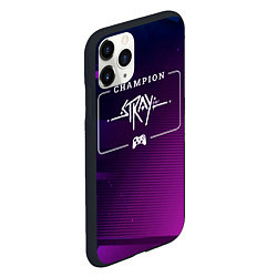 Чехол iPhone 11 Pro матовый Stray Gaming Champion: рамка с лого и джойстиком н, цвет: 3D-черный — фото 2