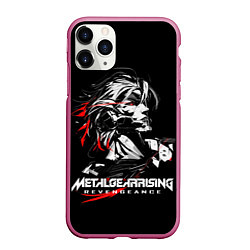 Чехол iPhone 11 Pro матовый Metal Gear Rising - game hero, цвет: 3D-малиновый