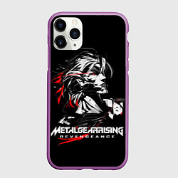 Чехол iPhone 11 Pro матовый Metal Gear Rising - game hero, цвет: 3D-фиолетовый