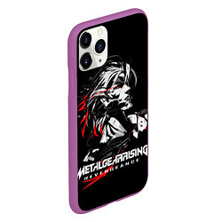 Чехол iPhone 11 Pro матовый Metal Gear Rising - game hero, цвет: 3D-фиолетовый — фото 2