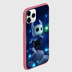 Чехол iPhone 11 Pro матовый Hollow Knight неоновые бабочки, цвет: 3D-малиновый — фото 2