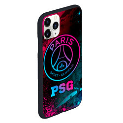 Чехол iPhone 11 Pro матовый PSG - neon gradient, цвет: 3D-черный — фото 2