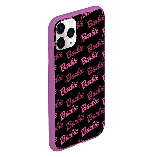 Чехол iPhone 11 Pro матовый Barbie - Барби / 3D-Фиолетовый – фото 2