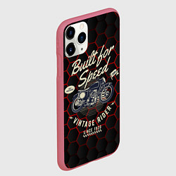 Чехол iPhone 11 Pro матовый Old vintage moto, цвет: 3D-малиновый — фото 2