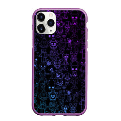 Чехол iPhone 11 Pro матовый Разные персонажи игр, цвет: 3D-фиолетовый