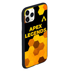Чехол iPhone 11 Pro матовый Apex Legends - gold gradient: символ сверху, цвет: 3D-черный — фото 2
