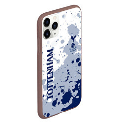 Чехол iPhone 11 Pro матовый Tottenham hotspur Брызги красок, цвет: 3D-коричневый — фото 2