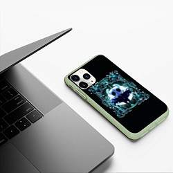 Чехол iPhone 11 Pro матовый Hollow Knight game: рыцарь, цвет: 3D-салатовый — фото 2