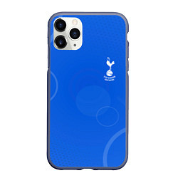 Чехол iPhone 11 Pro матовый Tottenham hotspur Голубая абстракция, цвет: 3D-серый