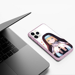 Чехол iPhone 11 Pro матовый Айрис - Пламенный отряд, цвет: 3D-розовый — фото 2