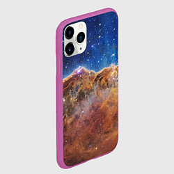 Чехол iPhone 11 Pro матовый Туманность Киля, цвет: 3D-фиолетовый — фото 2
