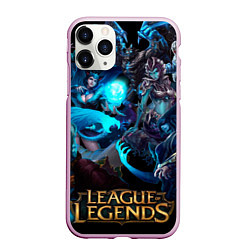 Чехол iPhone 11 Pro матовый Коллаж LoL - Legue of Legends