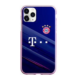 Чехол iPhone 11 Pro матовый Bayern munchen Абстракция, цвет: 3D-розовый