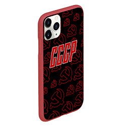 Чехол iPhone 11 Pro матовый Atomic USSR, цвет: 3D-красный — фото 2