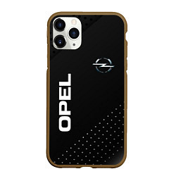 Чехол iPhone 11 Pro матовый Opel Карбон