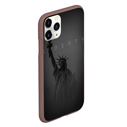 Чехол iPhone 11 Pro матовый LIBERTY - СТАТУЯ СВОБОДЫ, цвет: 3D-коричневый — фото 2