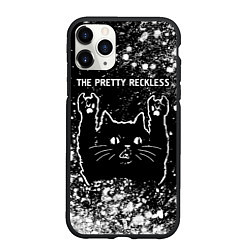 Чехол iPhone 11 Pro матовый Группа The Pretty Reckless и рок кот, цвет: 3D-черный