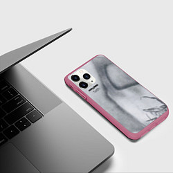 Чехол iPhone 11 Pro матовый Faith - The Cure, цвет: 3D-малиновый — фото 2