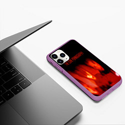 Чехол iPhone 11 Pro матовый Pornography - The Cure, цвет: 3D-фиолетовый — фото 2