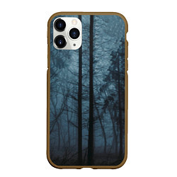 Чехол iPhone 11 Pro матовый Dark-Forest, цвет: 3D-коричневый