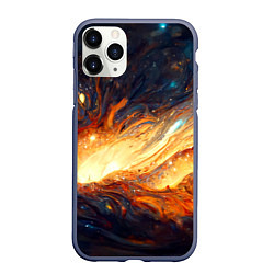 Чехол iPhone 11 Pro матовый Центр вселенной - Абстракция, цвет: 3D-серый