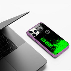 Чехол iPhone 11 Pro матовый Green day - hits, цвет: 3D-фиолетовый — фото 2