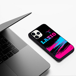 Чехол iPhone 11 Pro матовый Lazio - neon gradient: символ сверху, цвет: 3D-черный — фото 2